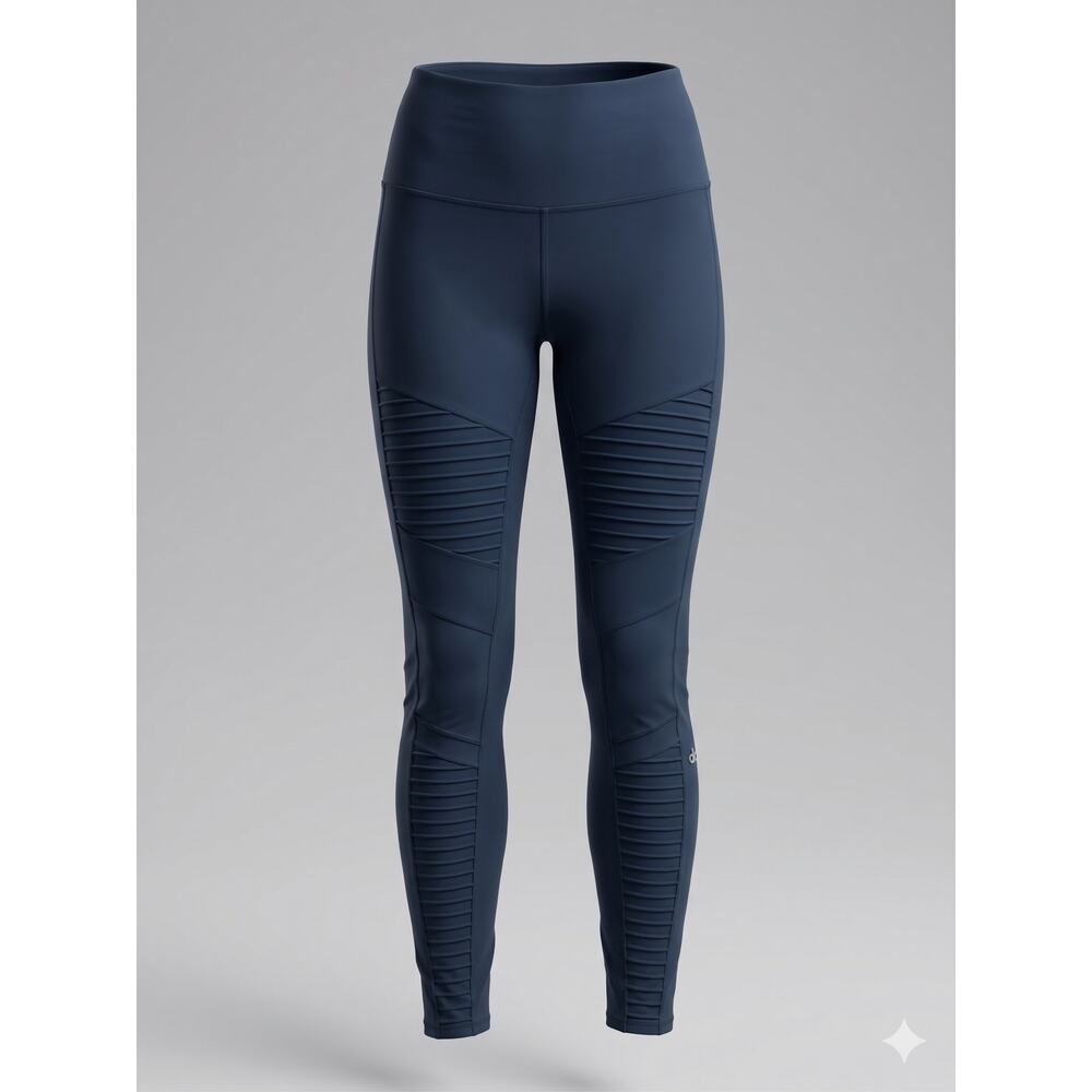 Alo Yoga Womens XS Athleisure Streetwear Minimalist High Waist Moto Gym Leggings